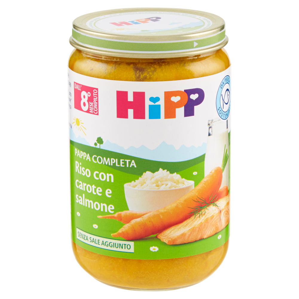 HiPP Pappa Completa Riso con carote e salmone 220 g