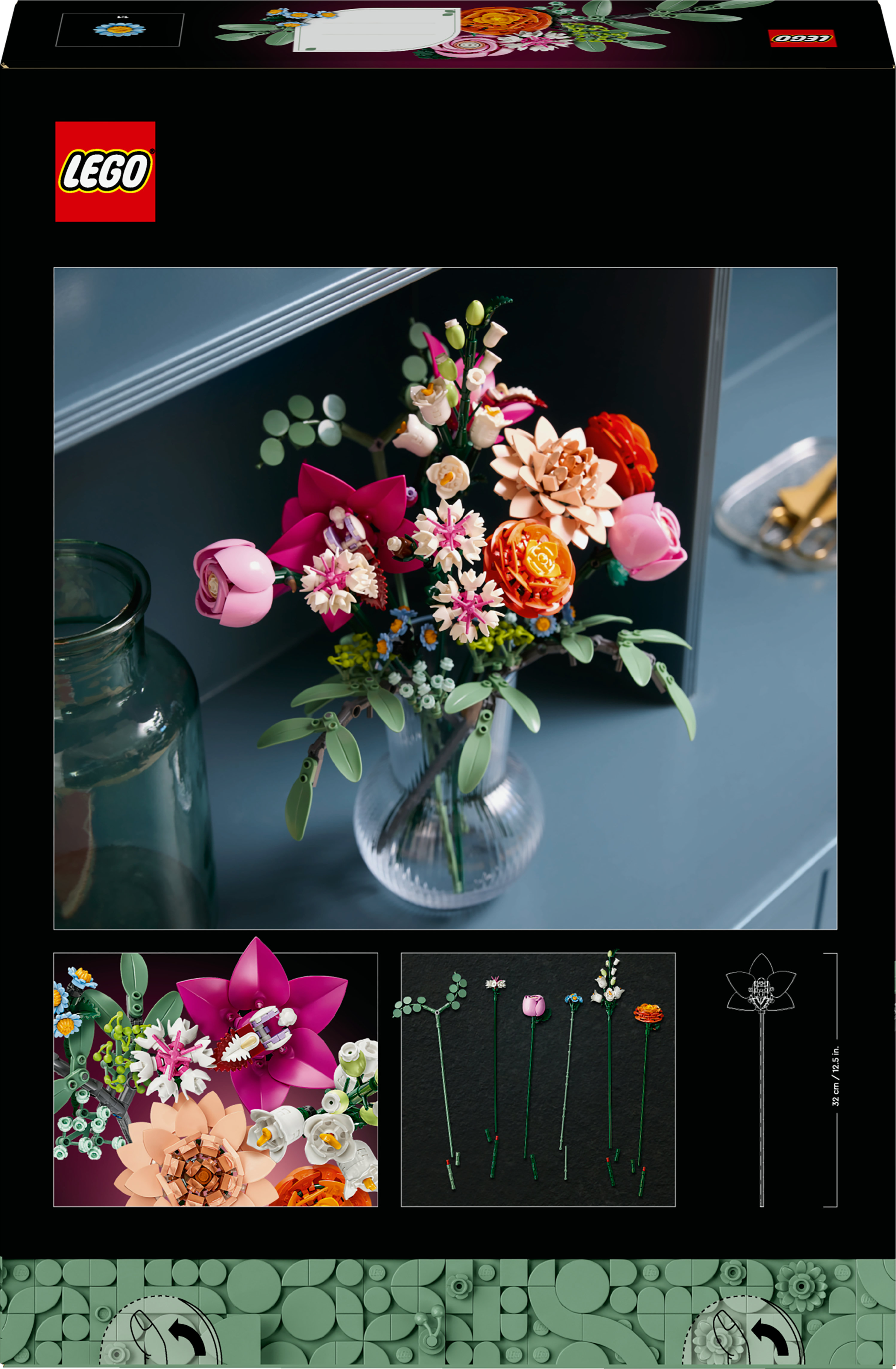 LEGO Botanicals Bouquet di fiori rosa