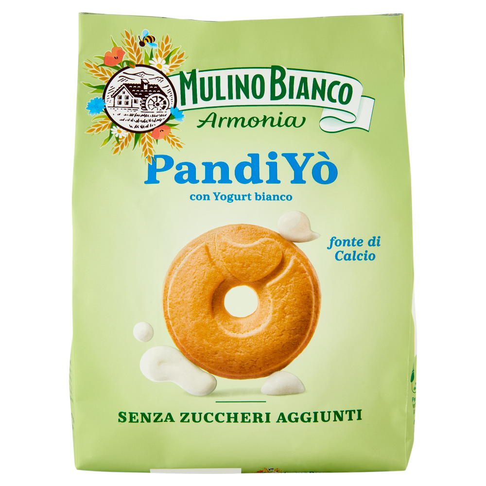 Mulino Bianco Armonia Pandiyò Biscotti Yogurt Bianco Senza Zuccheri Aggiunti Fonte di Calcio 270g