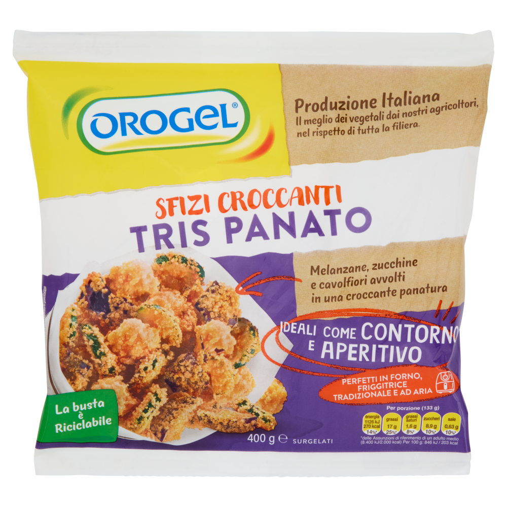 Orogel Sfizi Croccanti Tris Panato Surgelati 400 g