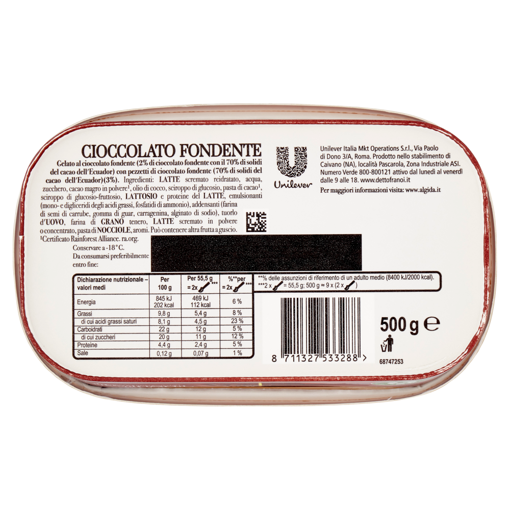 Carte D'Or Cioccolato Fondente 500 g