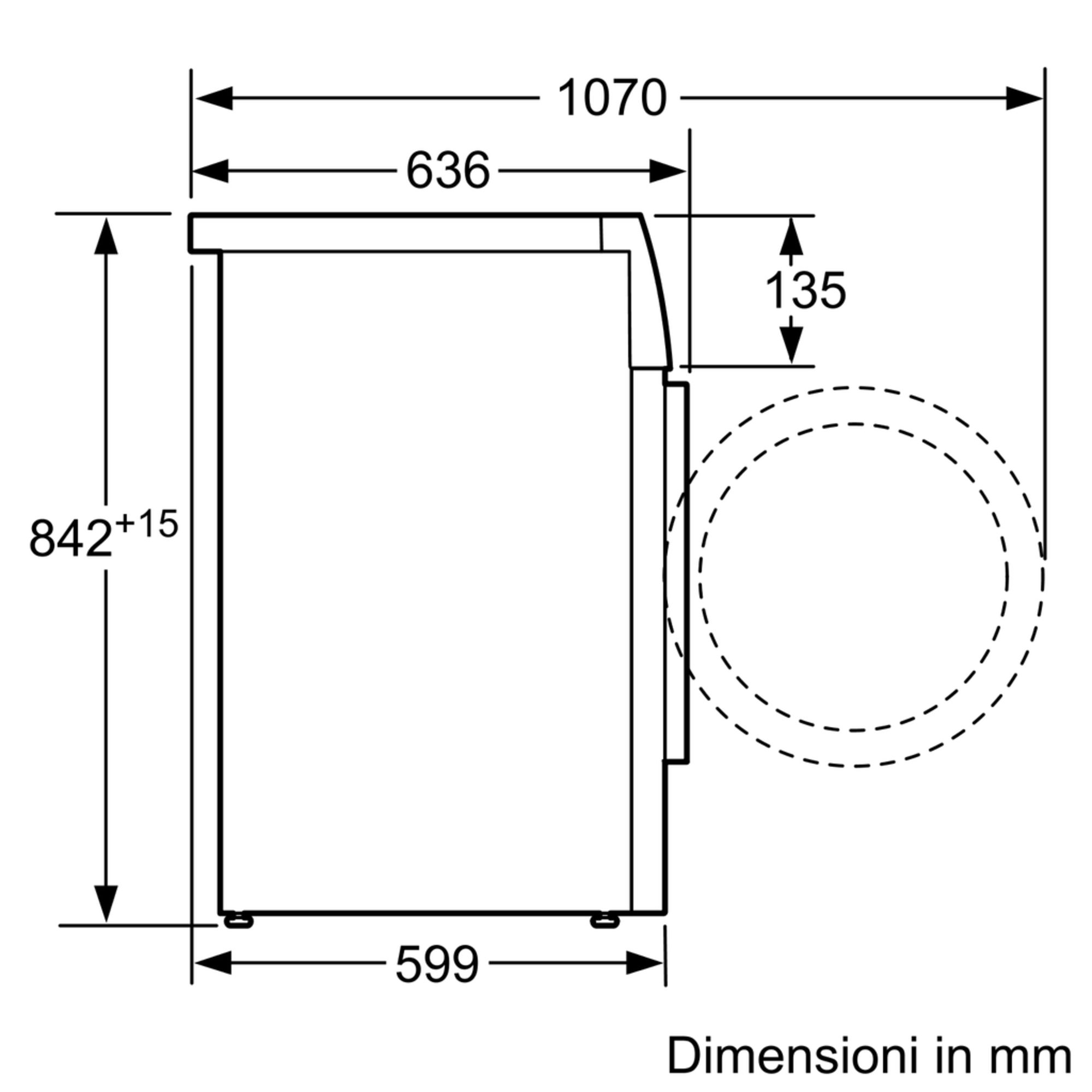 Bosch Serie 4 WTH83008II Asciugatrice a pompa di calore 8 kg Bianco