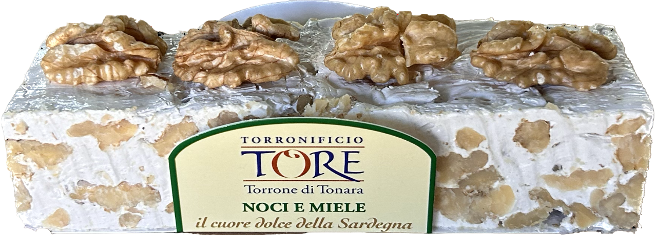 Torrone alle Noci 160g decorato a vista