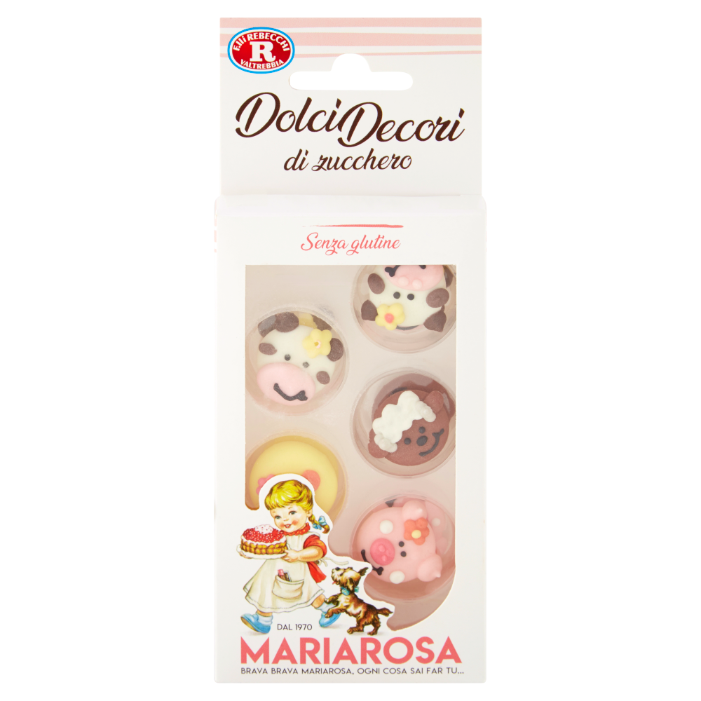 Mariarosa Dolci Decori di zucchero 12 Decori 10 g