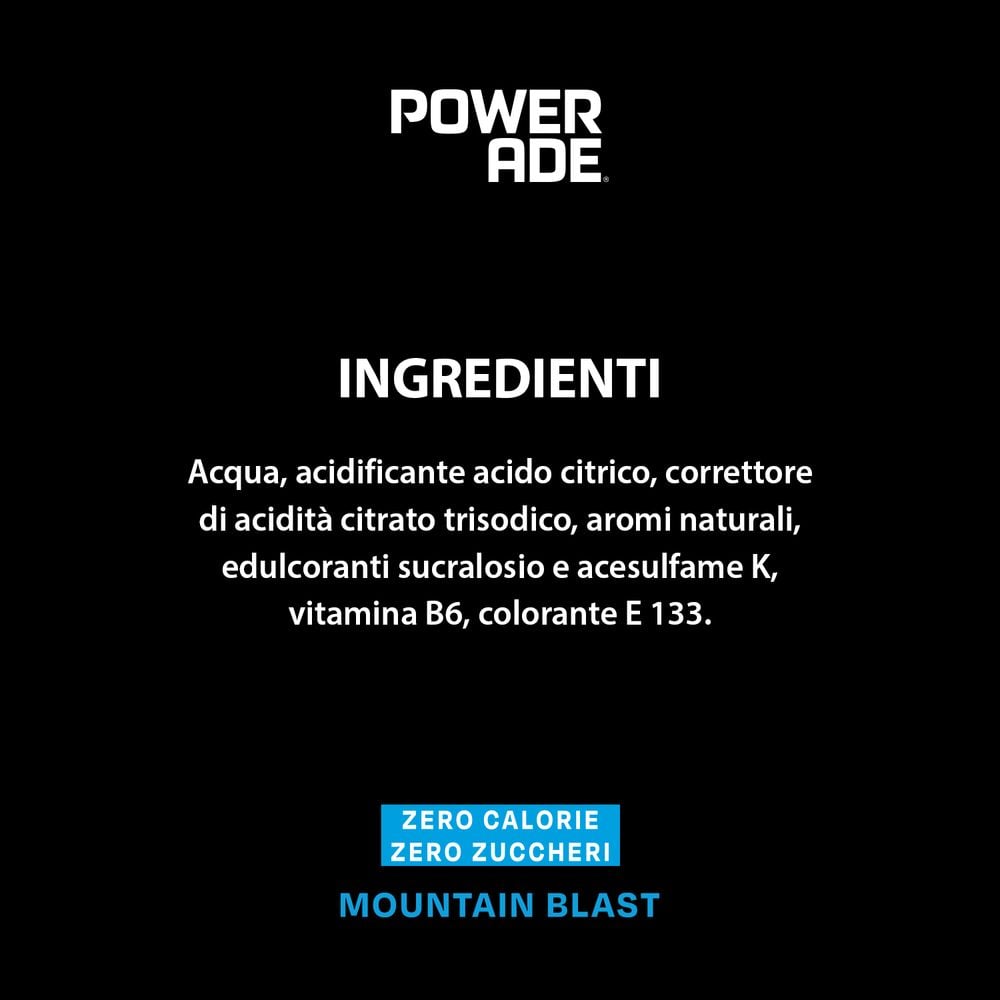 Powerade Mountain Blast Zero 500ml