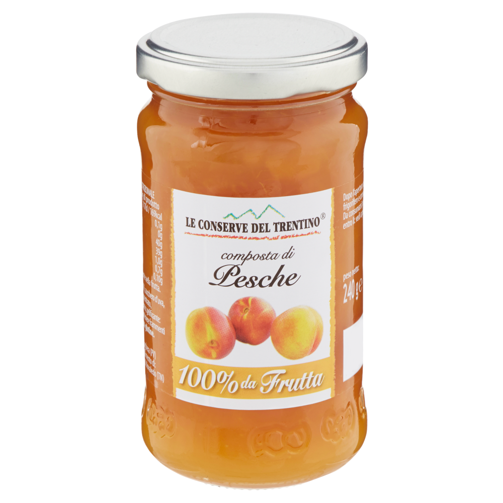 Le Conserve del Trentino composta di Pesche 100% da Frutta 240 g