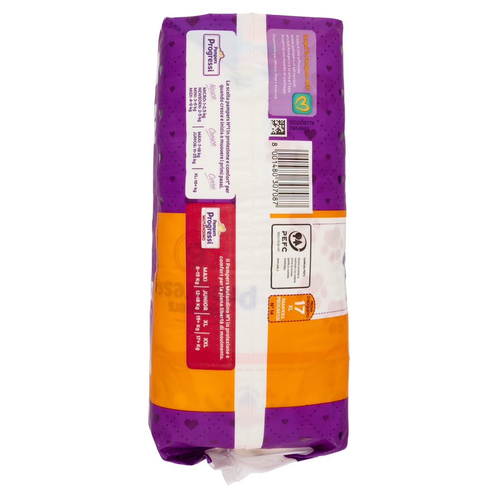 Pampers Progressi Large 17 pz