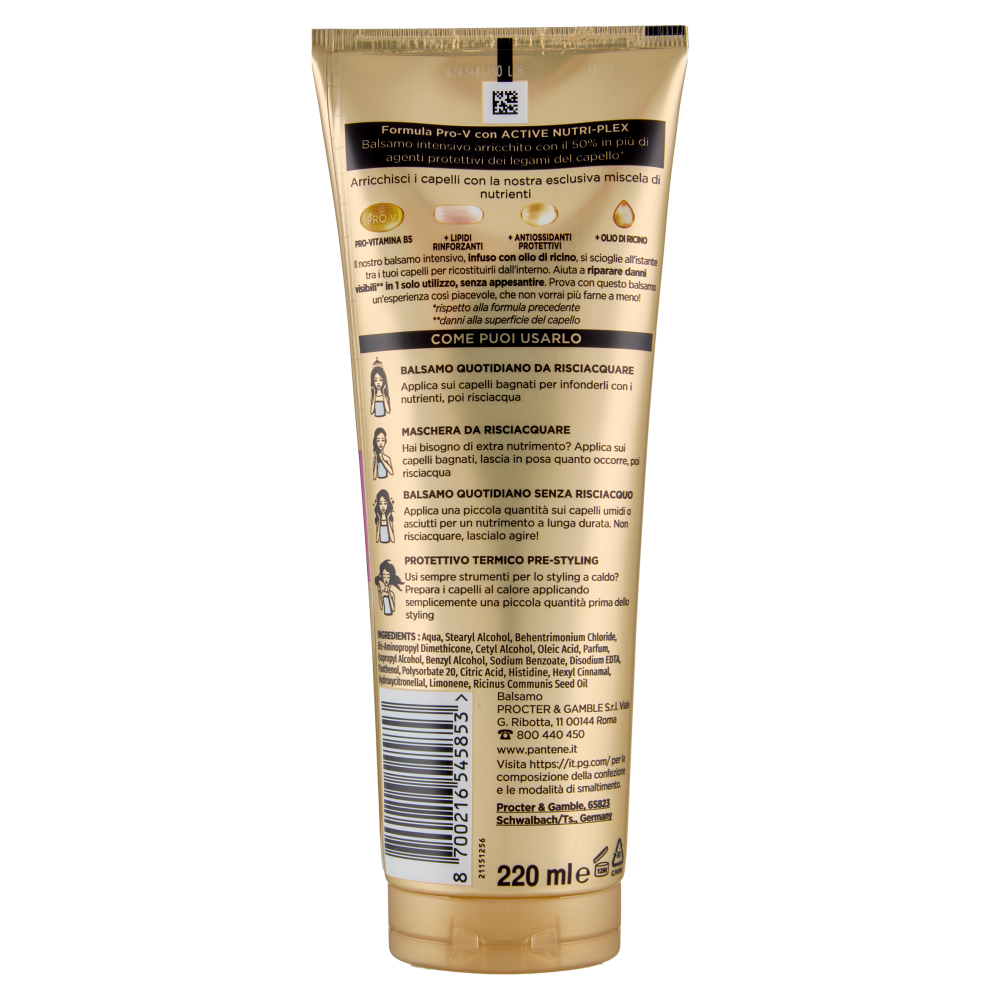 Pantene Pro-V Ricci Perfetti Balsamo Intensivo 3 Minute Miracle 220 ml