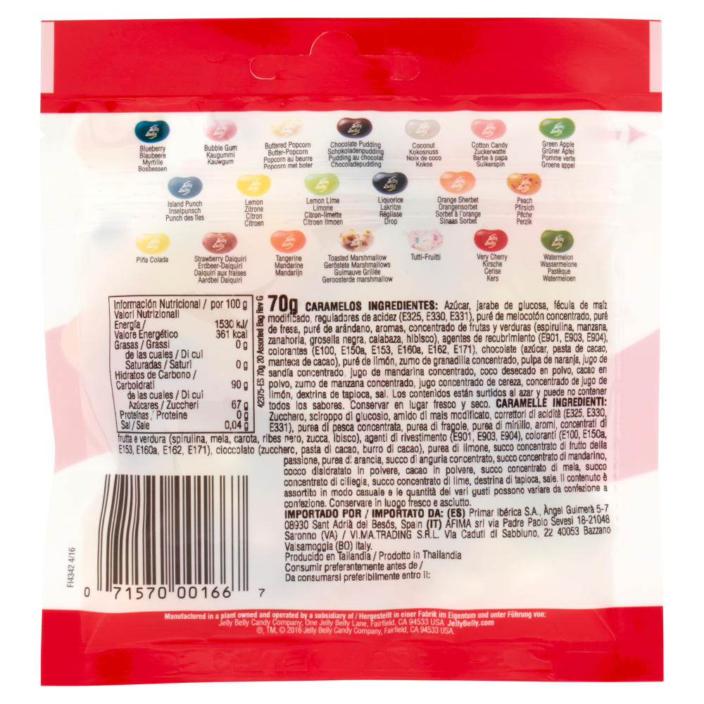 Jelly Belly 20 Flavours Jelly Beans 70 g