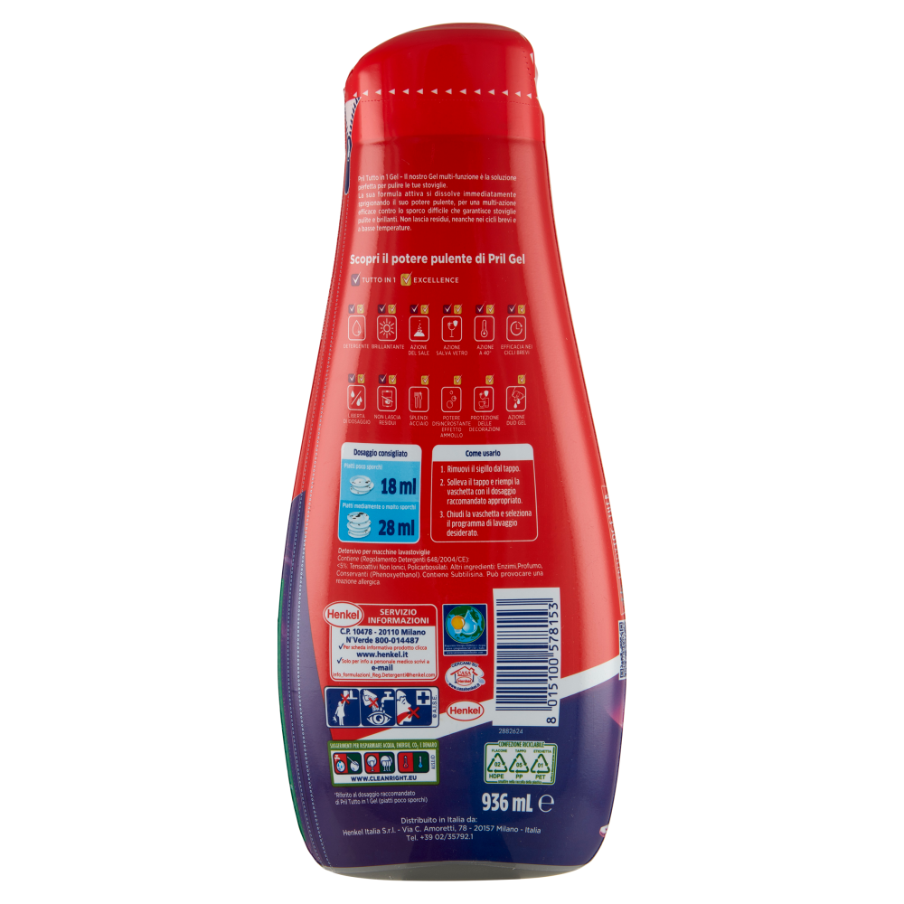 PRIL Tutto in 1 Gel Classico 936ml