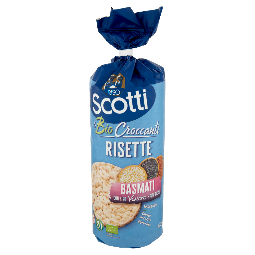 Riso Scotti le Bio Croccanti Risette Basmati con Riso Venere e Riso Rosso 120 g