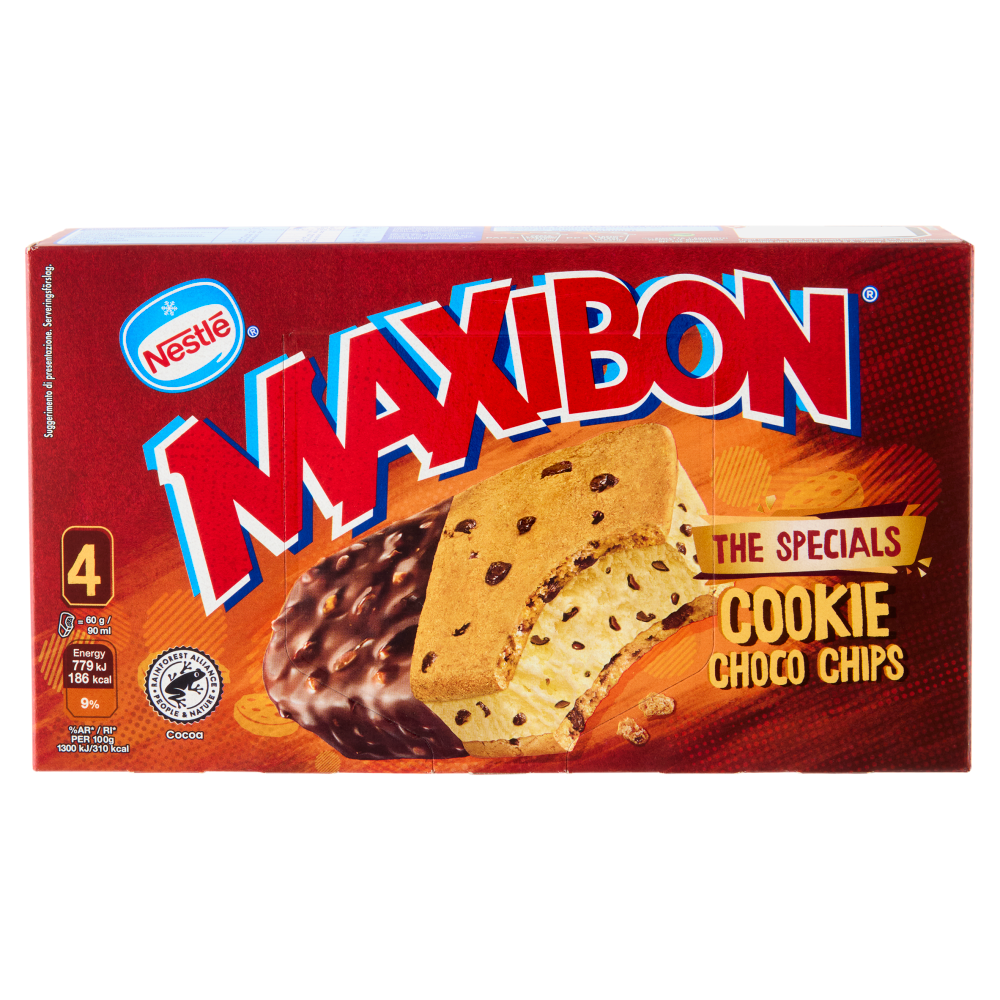 NESTLÉ Maxibon The Specials Cookie Choco Chips 4x60g