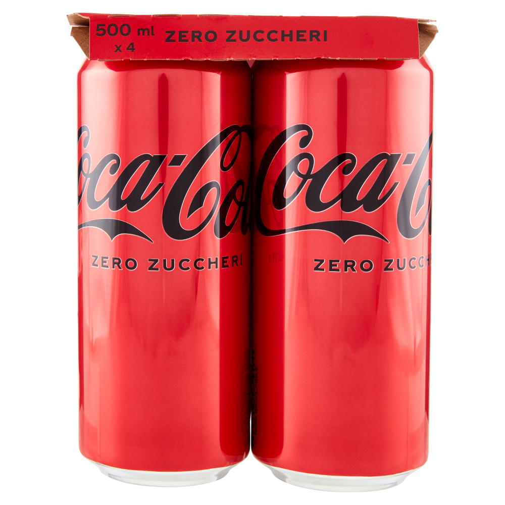 COCA-COLA Zero Zuccheri Can 4 x 500 ml