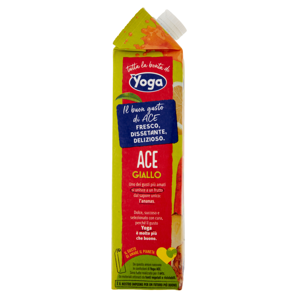 Yoga ACE Giallo Ananas Arancia Carota Limone con Vitamine 1000 ml