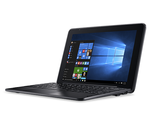 Acer One 10 S1003-17WM Intel Atom&reg; x5-Z8350 Ibrido (2 in 1) 25,6 cm (10.1") Touch screen HD 4 GB LPDDR3L-SDRAM 64 GB eMMC Wi-Fi 4 (802.11n) Windows 10 Home Nero
