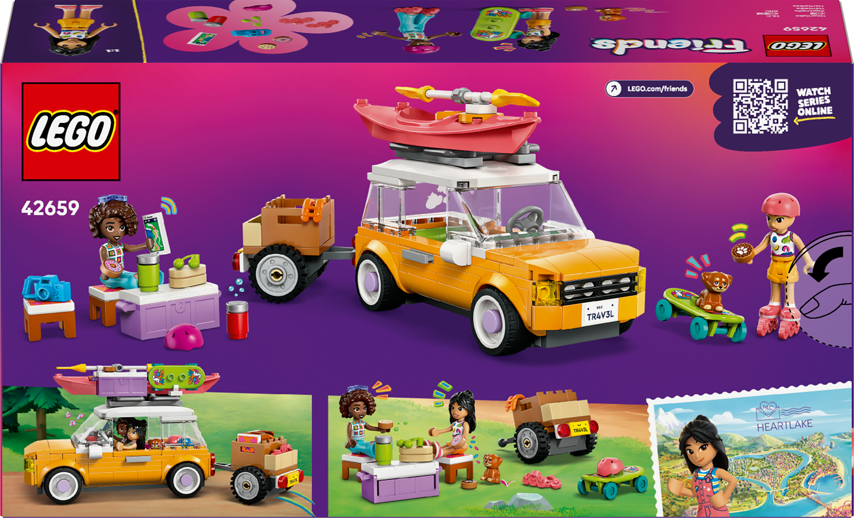 LEGO Friends Viaggio in auto con il cucciolo