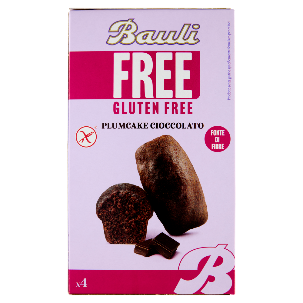 Bauli Free Gluten Free Plumcake Cioccolato 4 x 33 g