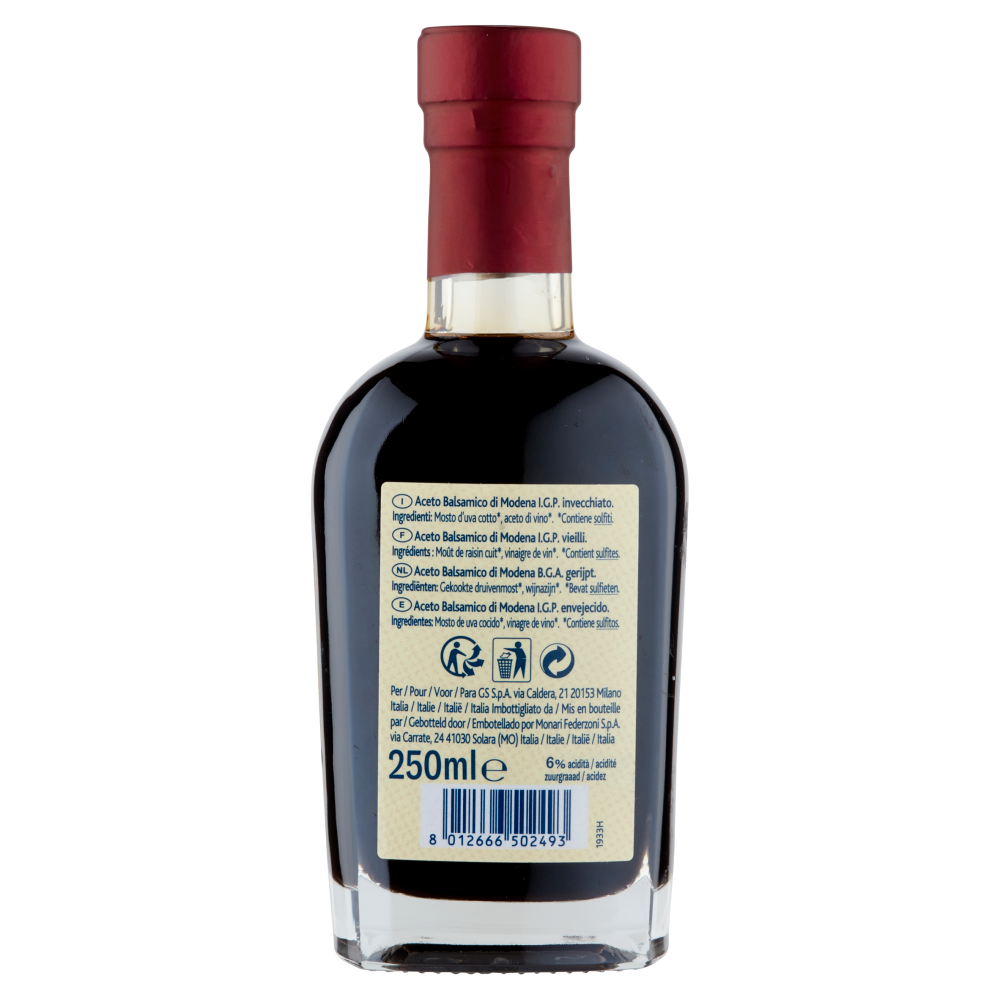 Terre d'Italia Aceto Balsamico di Modena I.G.P. invecchiato 250 ml