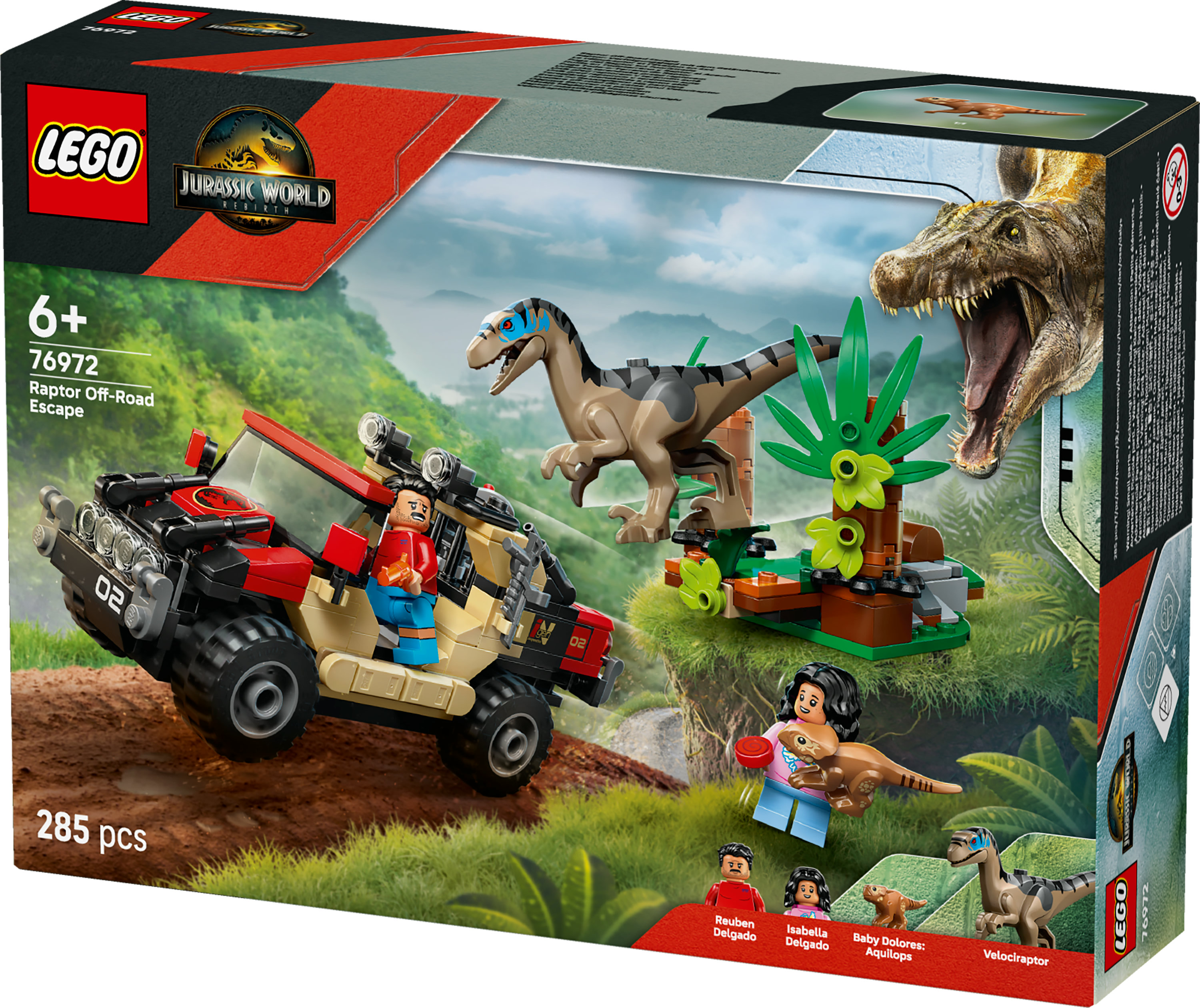 LEGO Jurassic World Fuga dal Raptor sul fuoristrada