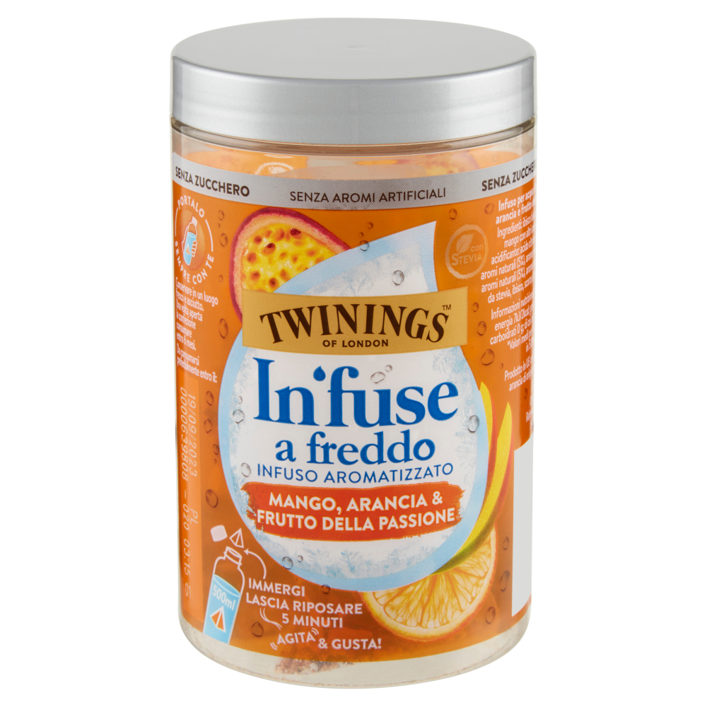 Twinings Cold Infuse Mango, Arancia e Frutto della Passione 10 x 2,5g