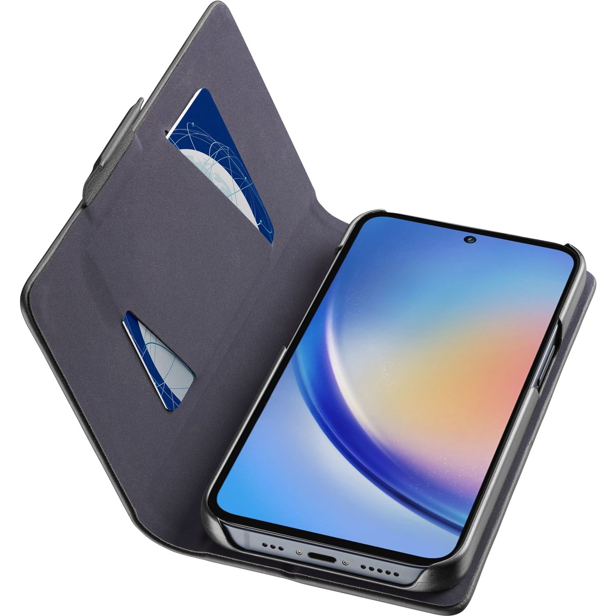 Cellularline Book - Galaxy A35 5G Custodia a libro con tasca portatessera e chiusura magnetica