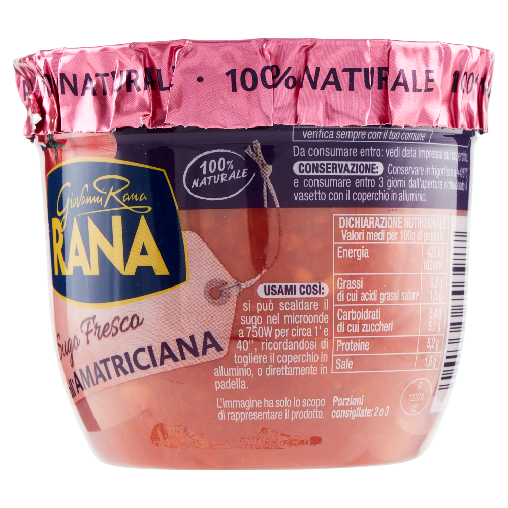 Giovanni Rana Sugo Fresco all'Amatriciana 225 g