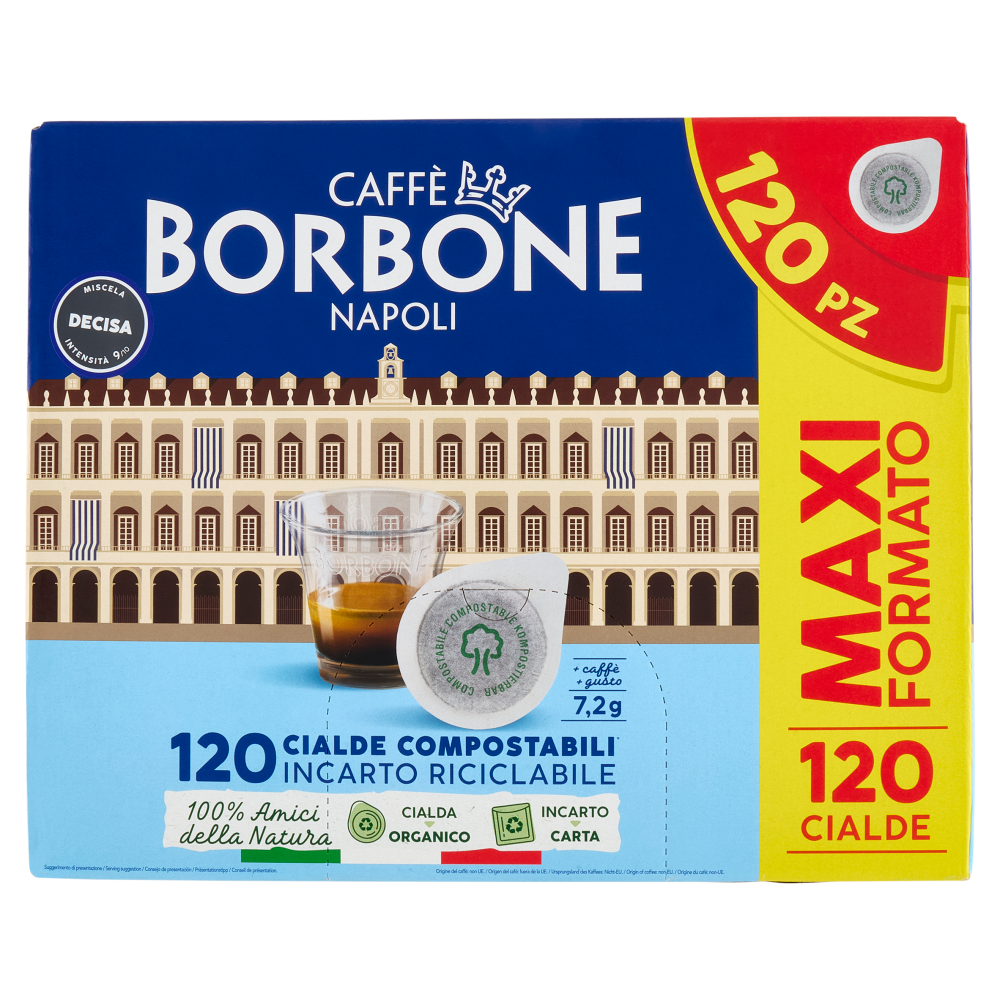 Caffè Borbone Miscela Decisa Cialde Compostabili* 120 x 7,2 g