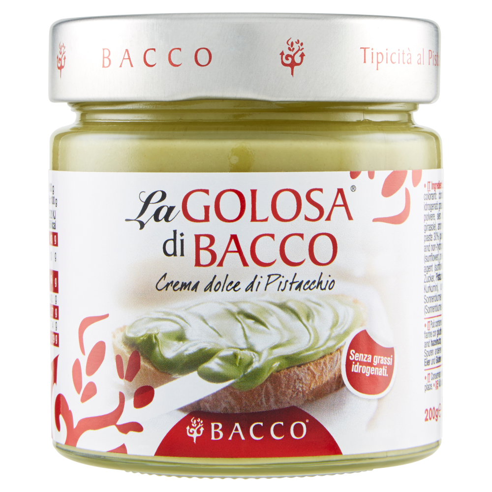 Bacco la Golosa di Bacco Crema dolce di Pistacchio 200 g