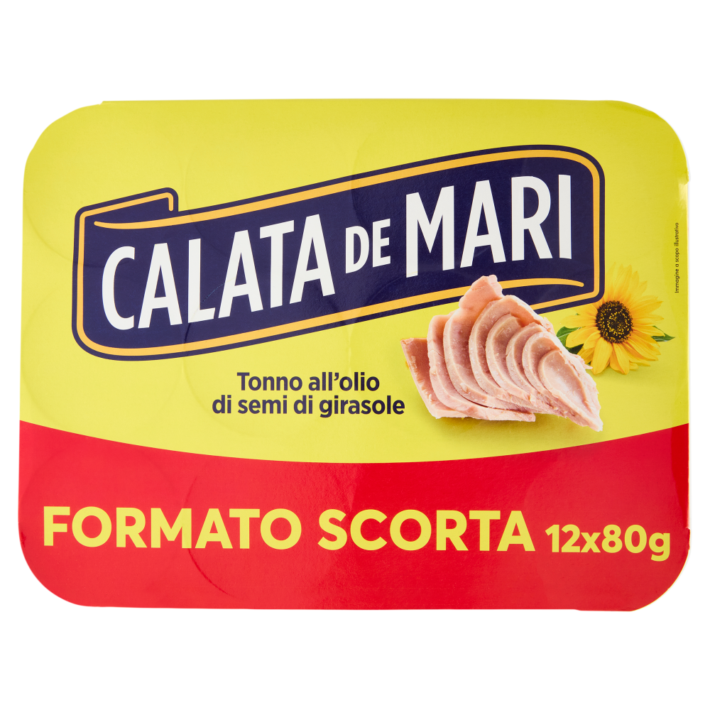 Calata de Mari Tonno all'olio di semi di girasole 12 x 80 g