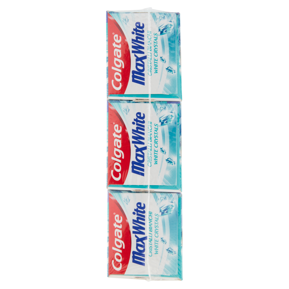 Colgate dentifricio sbiancante Max White Cristalli Bianchi 3x75 ml