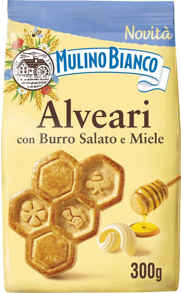 Mulino Bianco Alveari con Burro Salato e Miele 300g