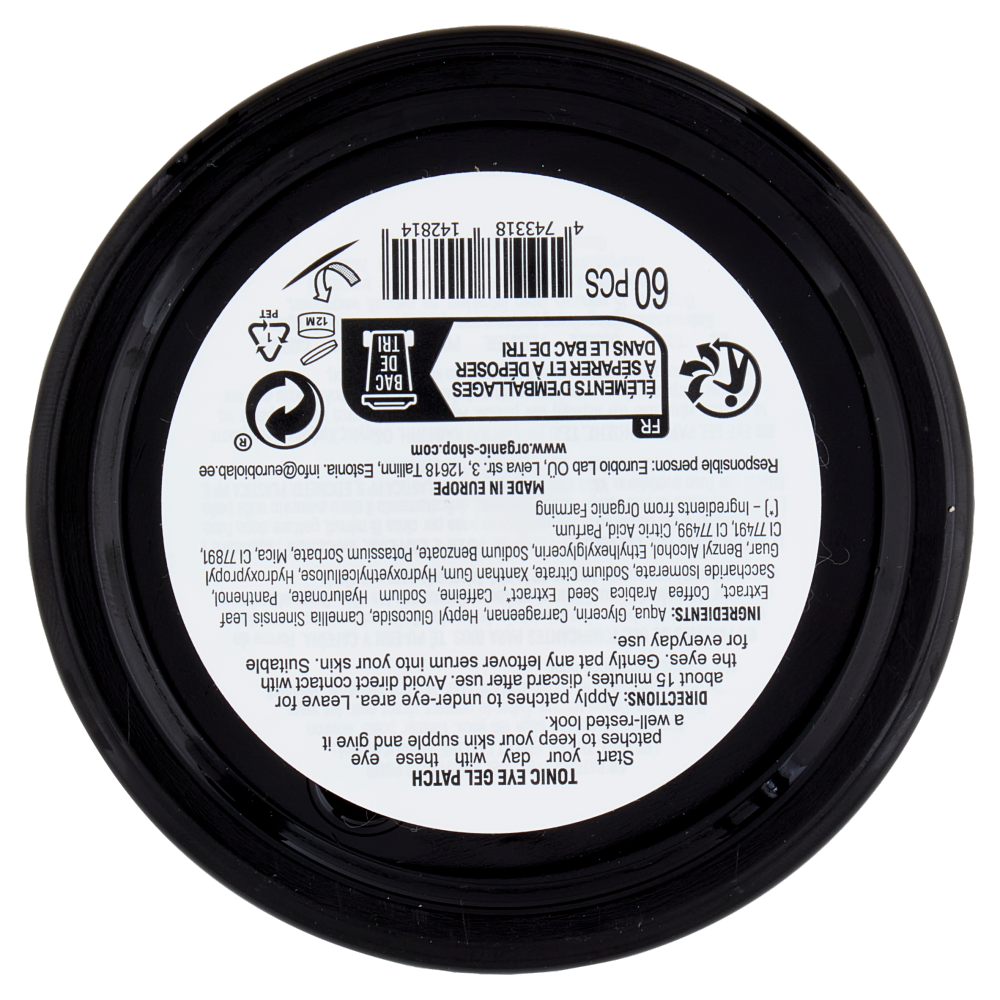 organic shop Tonic Eye Gel Patch Pu-Erh Tea & Caffeine 60 pz