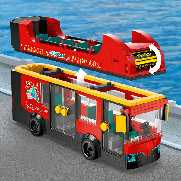 LEGO City Autobus turistico rosso a due piani