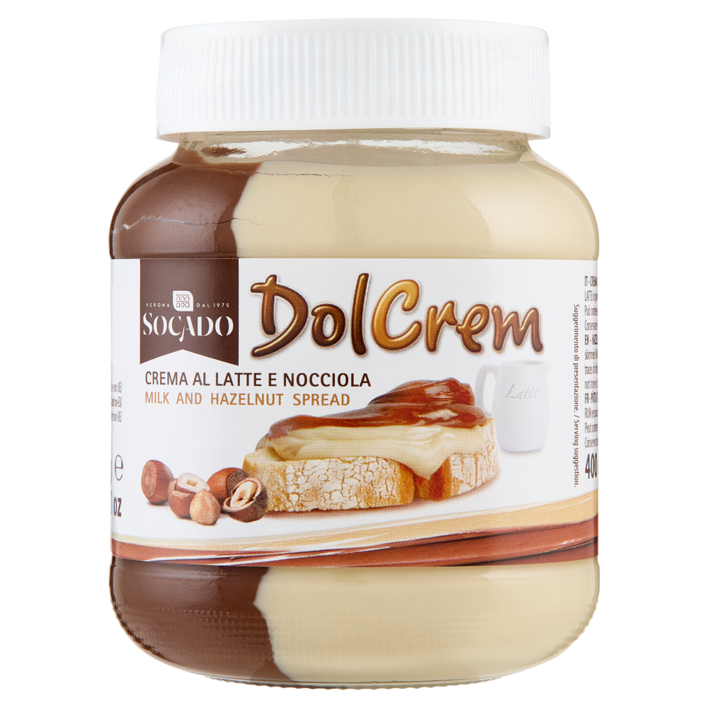 Socado DolCrem Crema al Latte e Nocciola 400 g