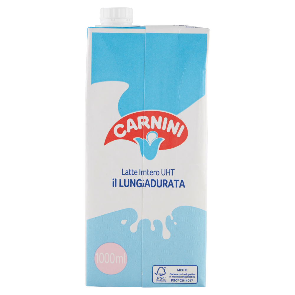 Carnini Latte Intero UHT il Lungadurata 1000 ml