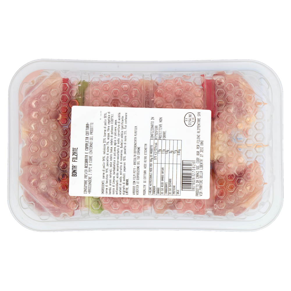Fileni Bont&agrave; Filzate con Pollo, Tacchino e Suino 0,480 kg