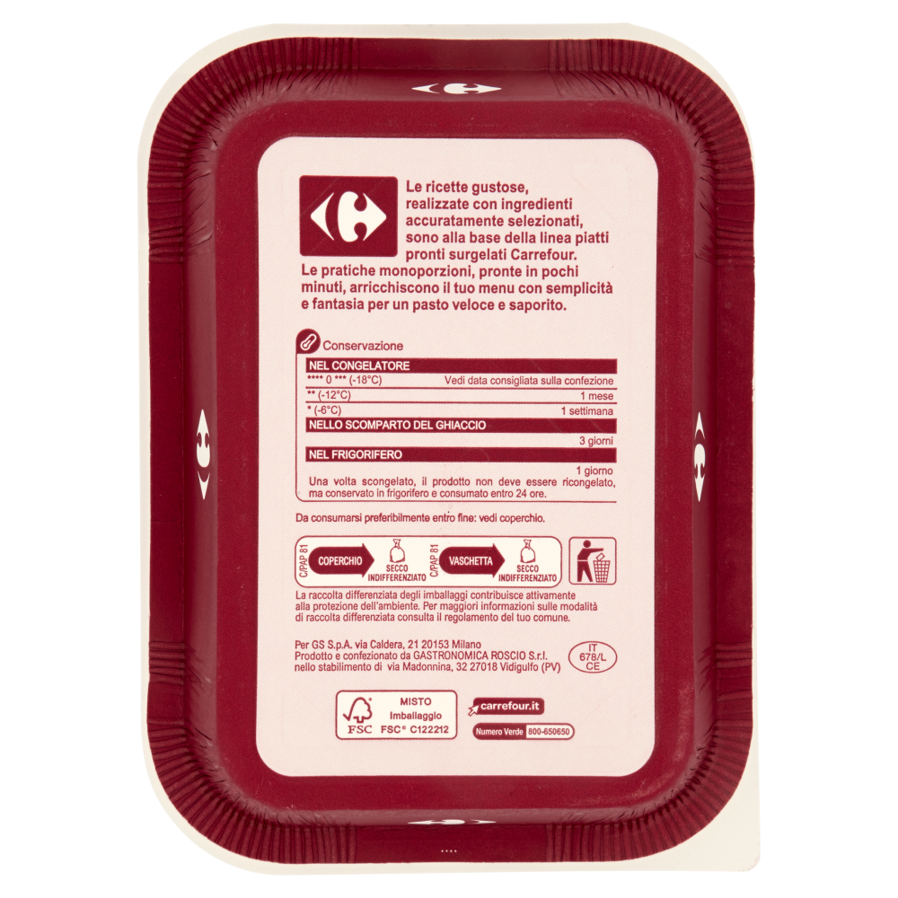 Carrefour Gnocchi alla Sorrentina Surgelati 300 g