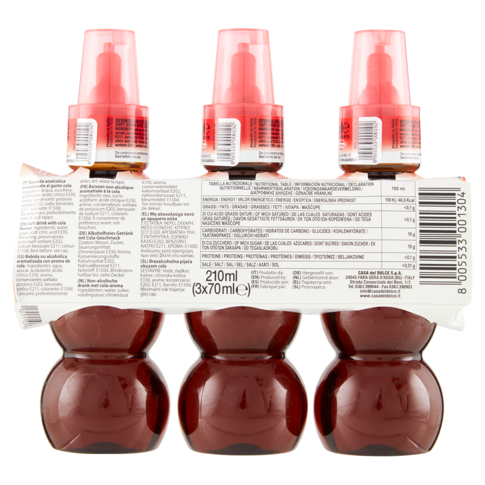 Casa del Dolce The original Trinketto gusto Cola 3 x 70 ml