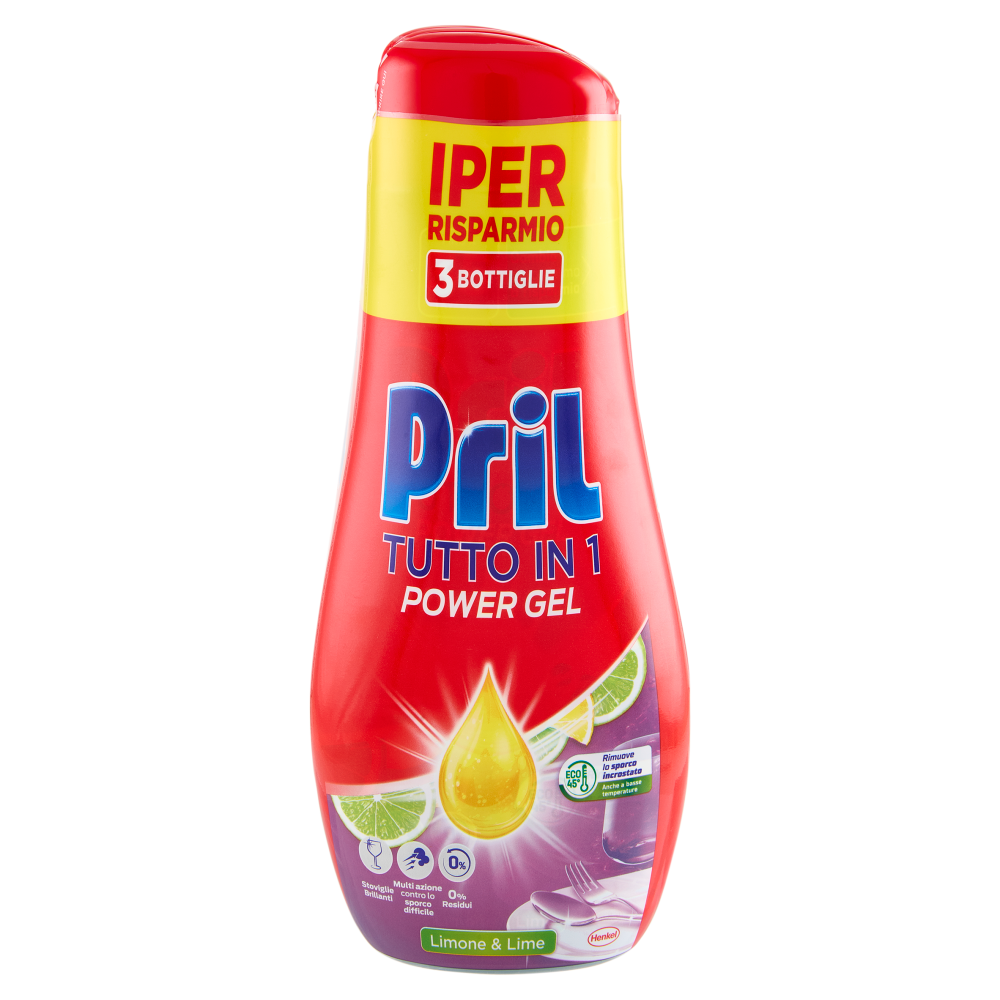 PRIL All in 1 Gel Limone 3x630ml