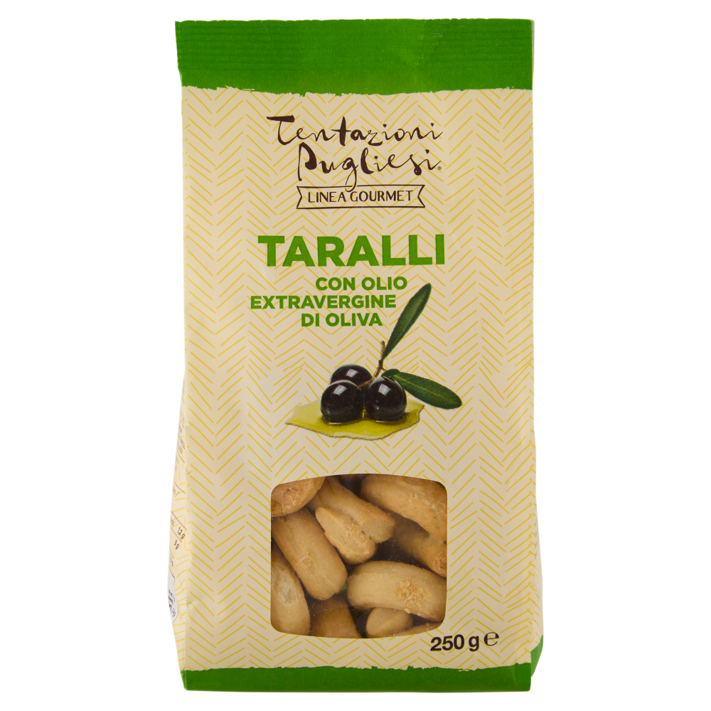 Tentazioni Pugliesi Linea Gourmet Taralli con Olio Extravergine di Oliva 250 g