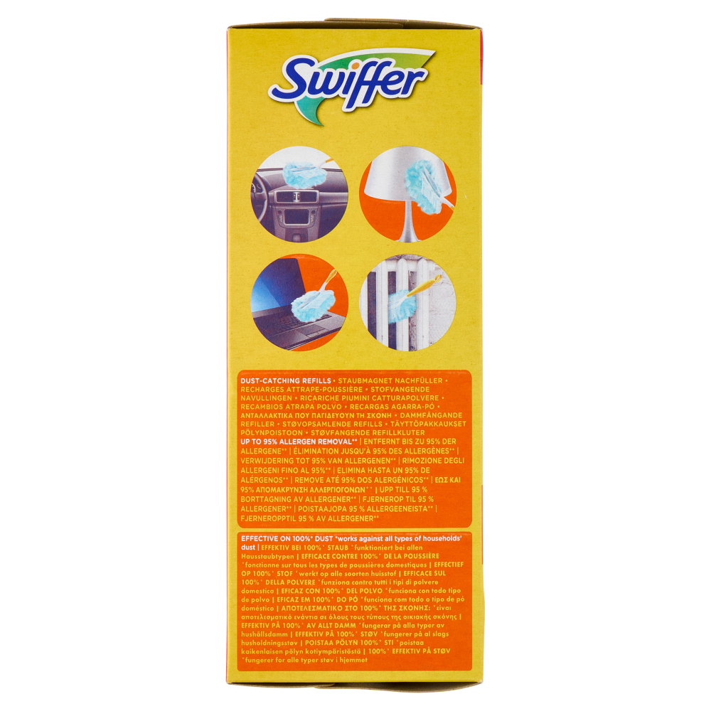 Swiffer Duster Cattura Polvere - Ricarica 18 Piumini per spolverare