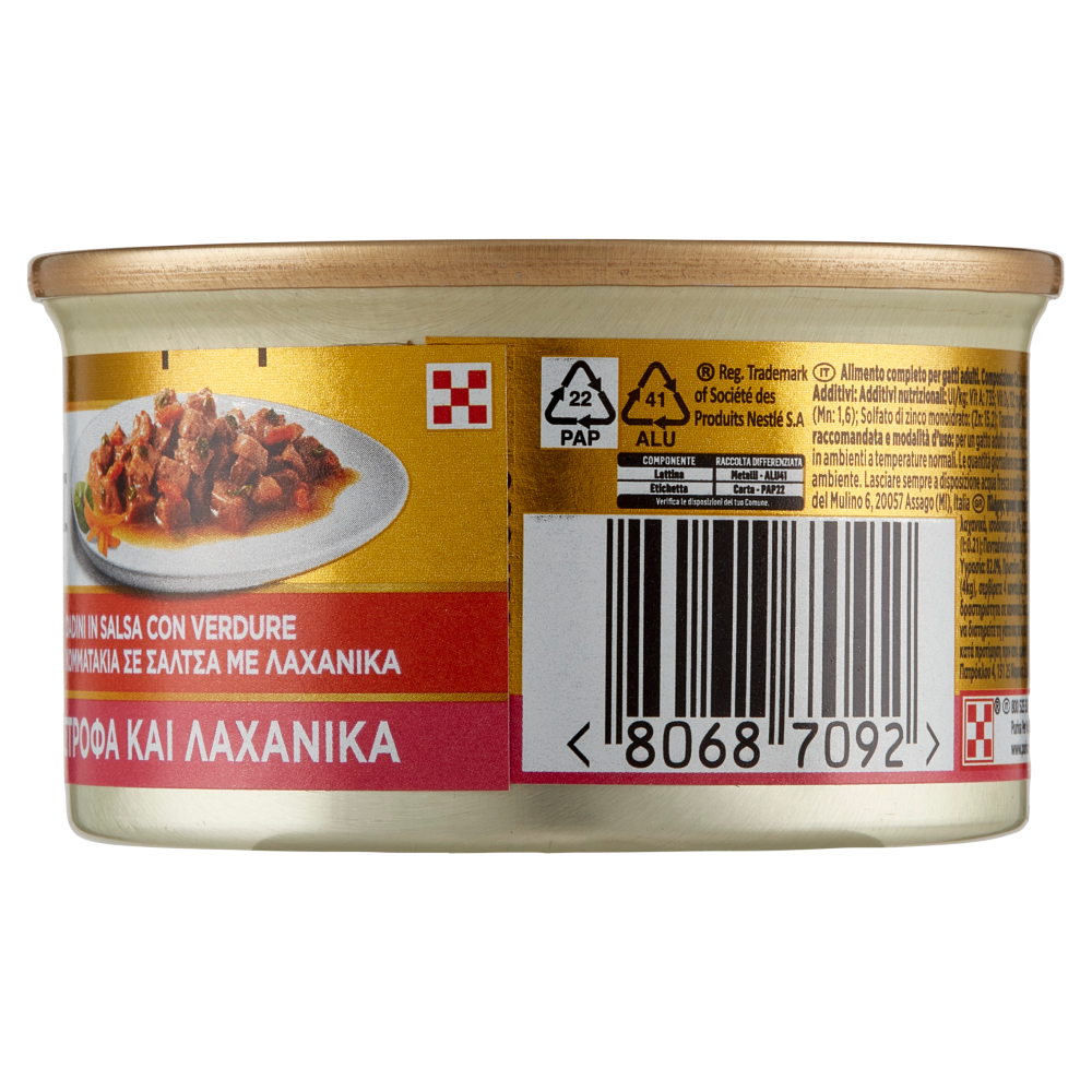 PURINA GOURMET Gold Dadini in Salsa con Verdure con Trota e Verdure 85 g