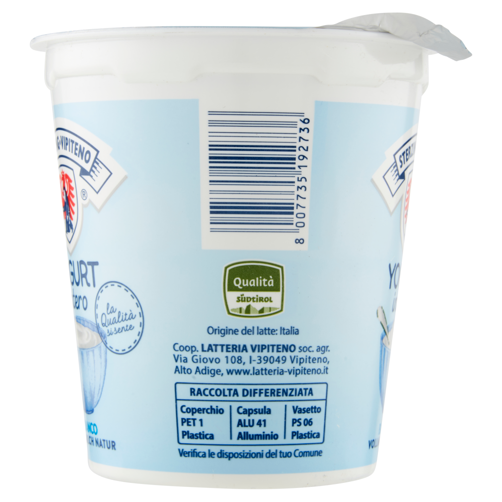 Sterzing Vipiteno Yogurt intero Bianco 400 g