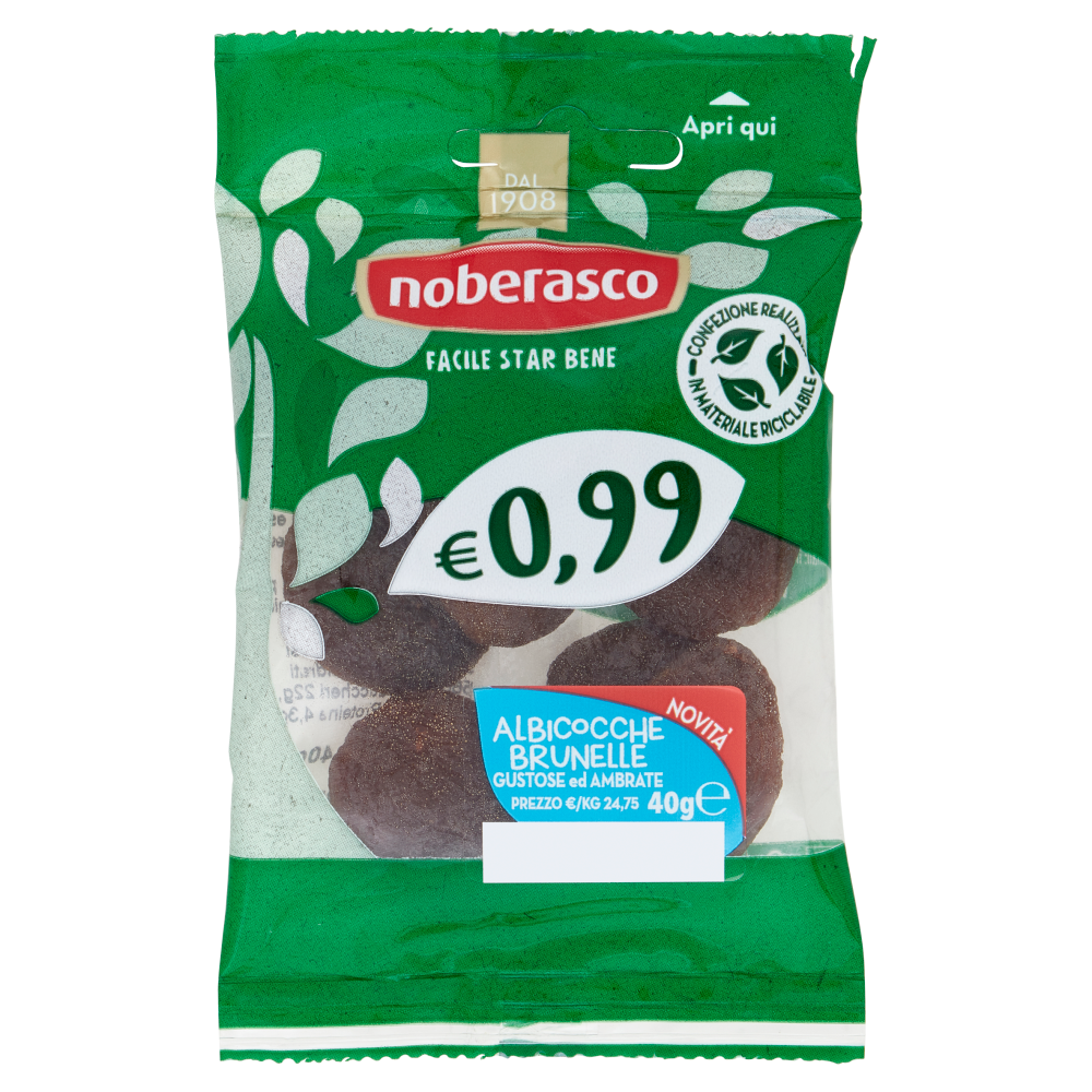 noberasco € 0,99 Albicocche Brunelle 40 g