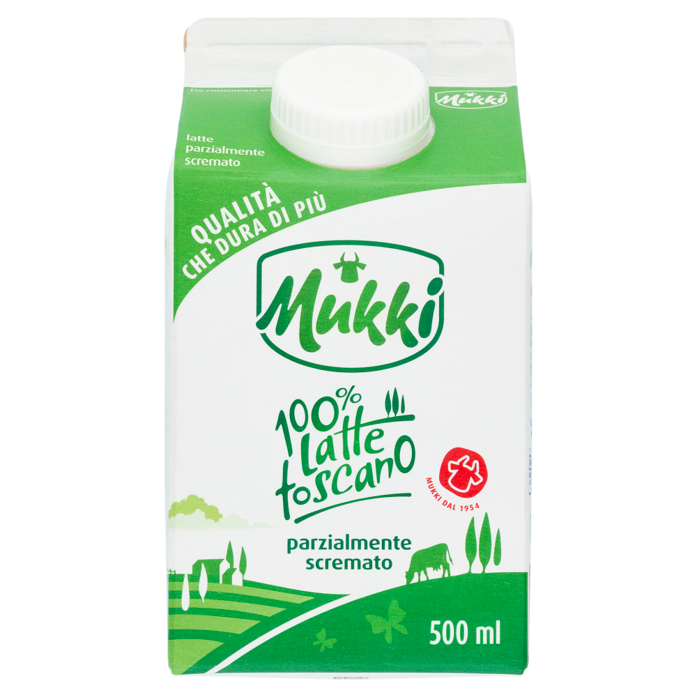 Latte 100% Latte Toscano parzialmente scremato 500 ml