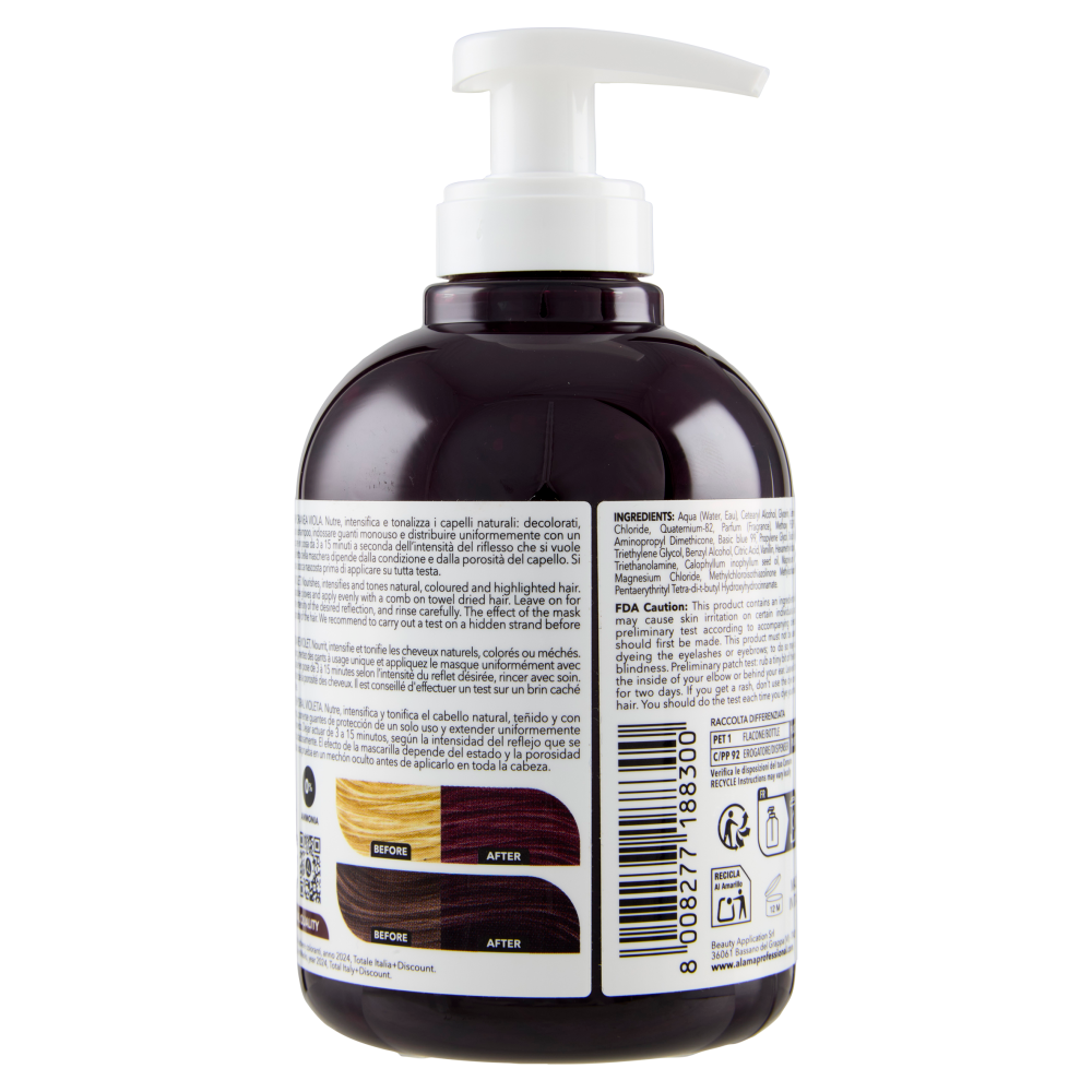 Alama Professional S.O.S. Color & Go Maschera nutriente e colorante Viola 300 ml 