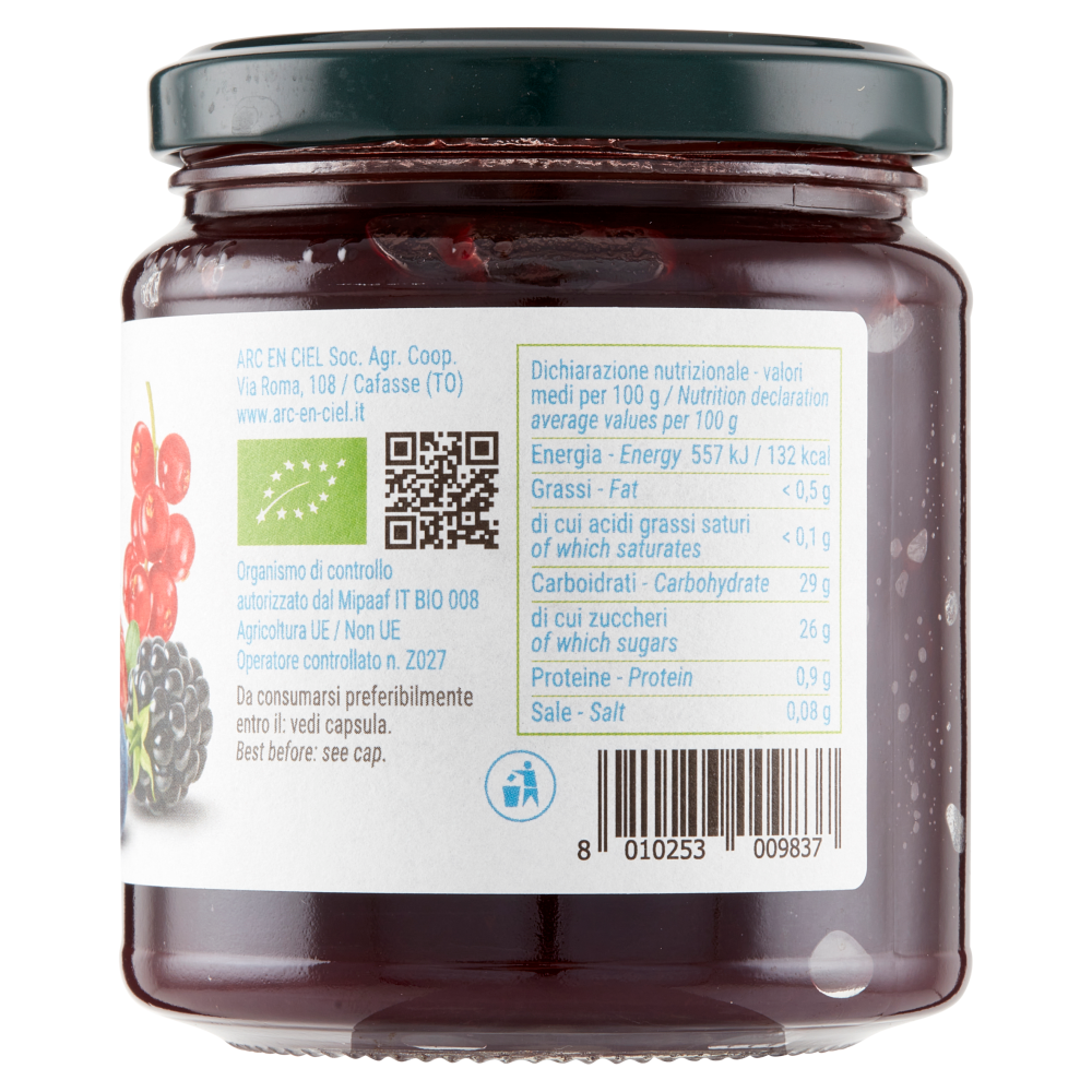 Bio Pi&ugrave; Composta ai Frutti di Bosco 320 g