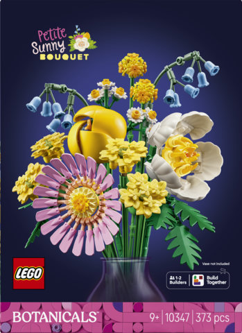 LEGO Botanicals 10347 Bouquet di Fiori Estivi Finti - Decorazione per Casa - Gioco della Natura per Bambine e Bambini 9+