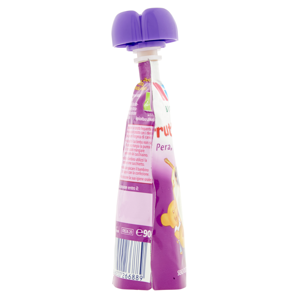 HiPP Biologico Frutta Frullata Pera, prugna e ribes nero 90 g