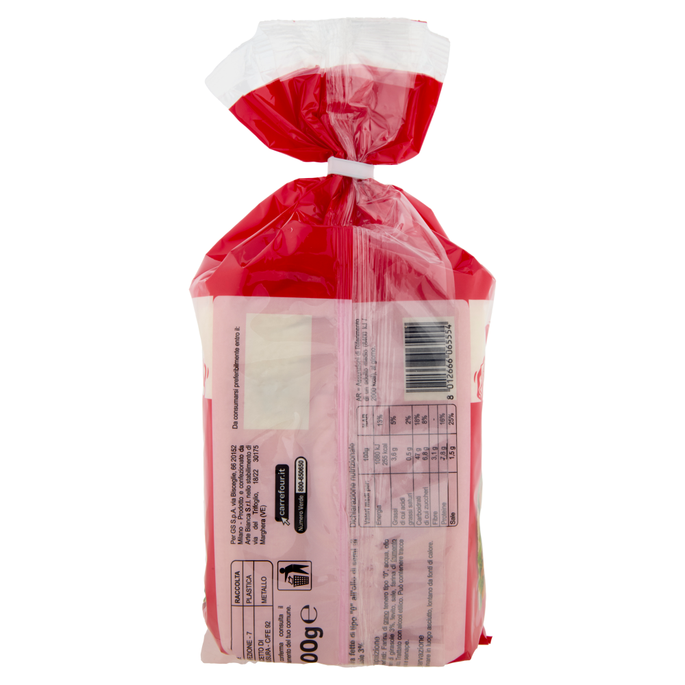 Carrefour Classic Pane Senza Crosta a Fette 400 g